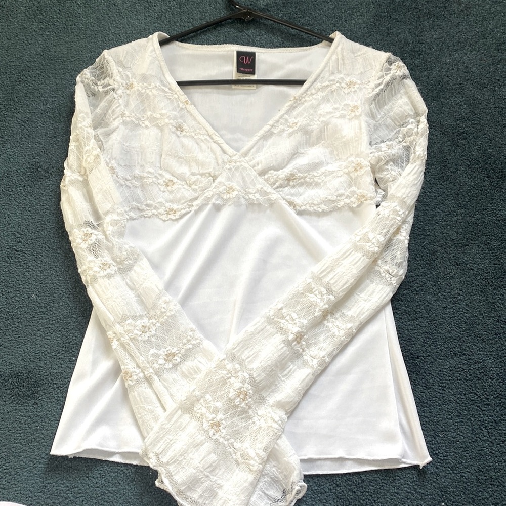 White lace blouse
